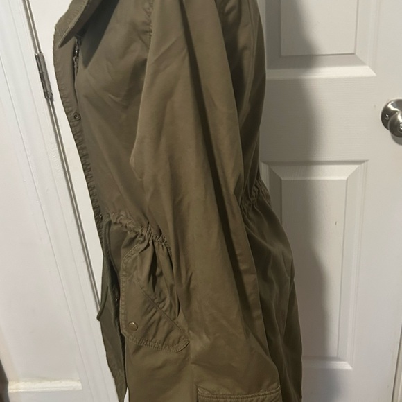 Uniqlo women’s anorak jacket size L olive army green - Picture 4 of 7